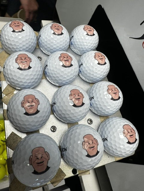 Personalised & Custom Golf Balls - Custom Caricature Balls