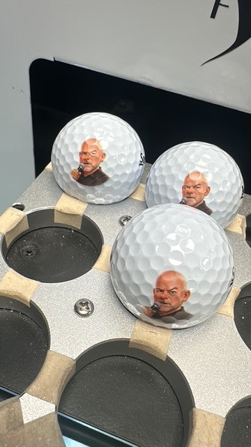 Personalised & Custom Golf Balls - Custom Caricature Balls