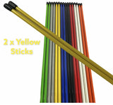 Golf Alignment Sticks (x2) - 8 Colours