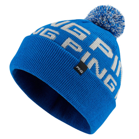 Ping Logo Bobble Hat - Delph Blue