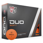 Wilson DUO Soft 12 Golf Ball Pack - Orange