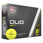 Wilson DUO Soft 12 Golf Ball Pack - Yellow