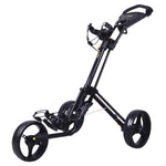 Powakaddy Twin Line 4 Push Trolley - Black
