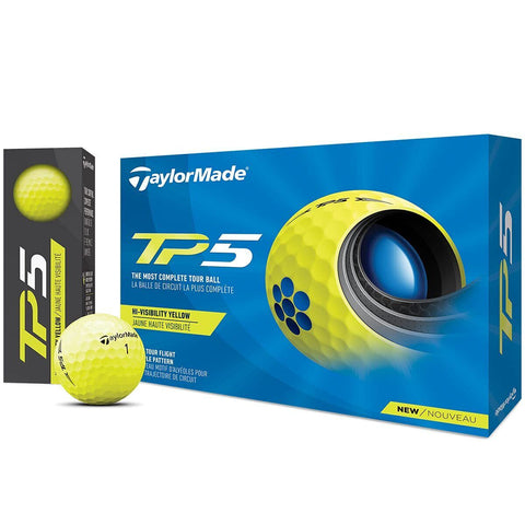 Taylormade TP5 Yellow Golf Balls - 12 Pack